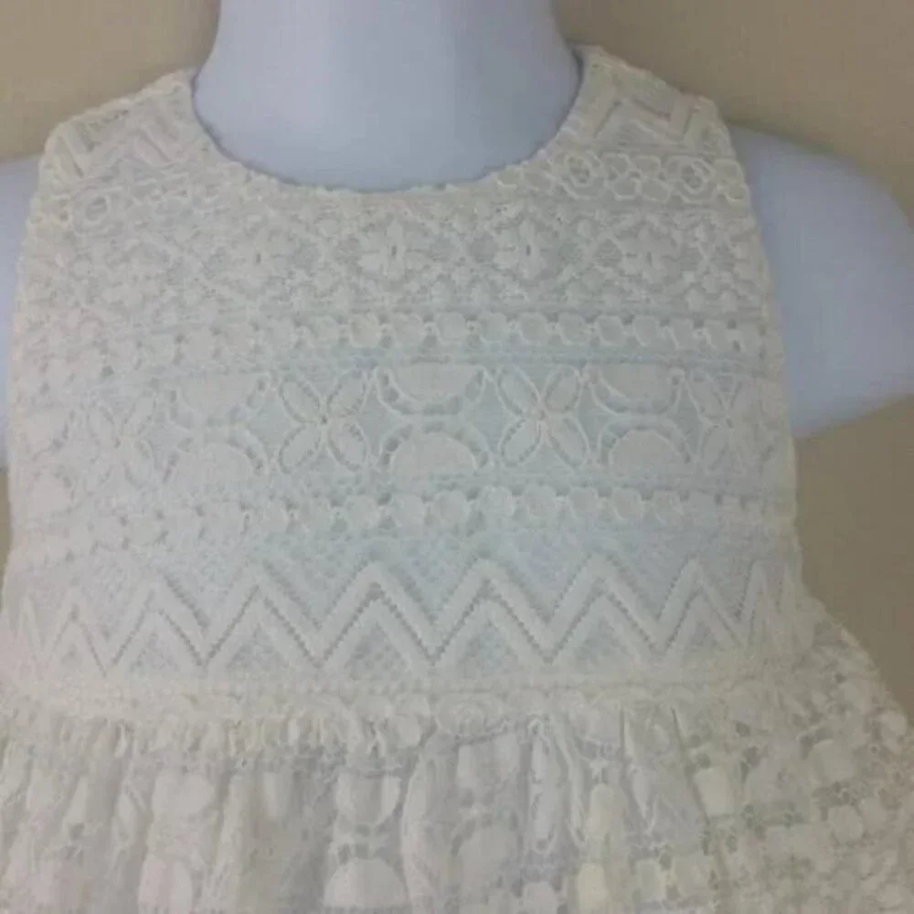 The Children's Place Baby Girl White Lace Dress Size 9-12M